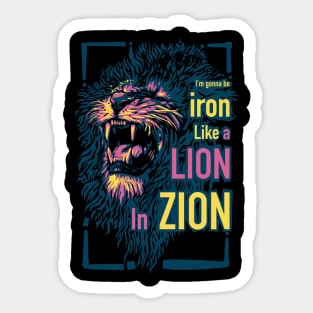 Iron Lion Zion Sticker